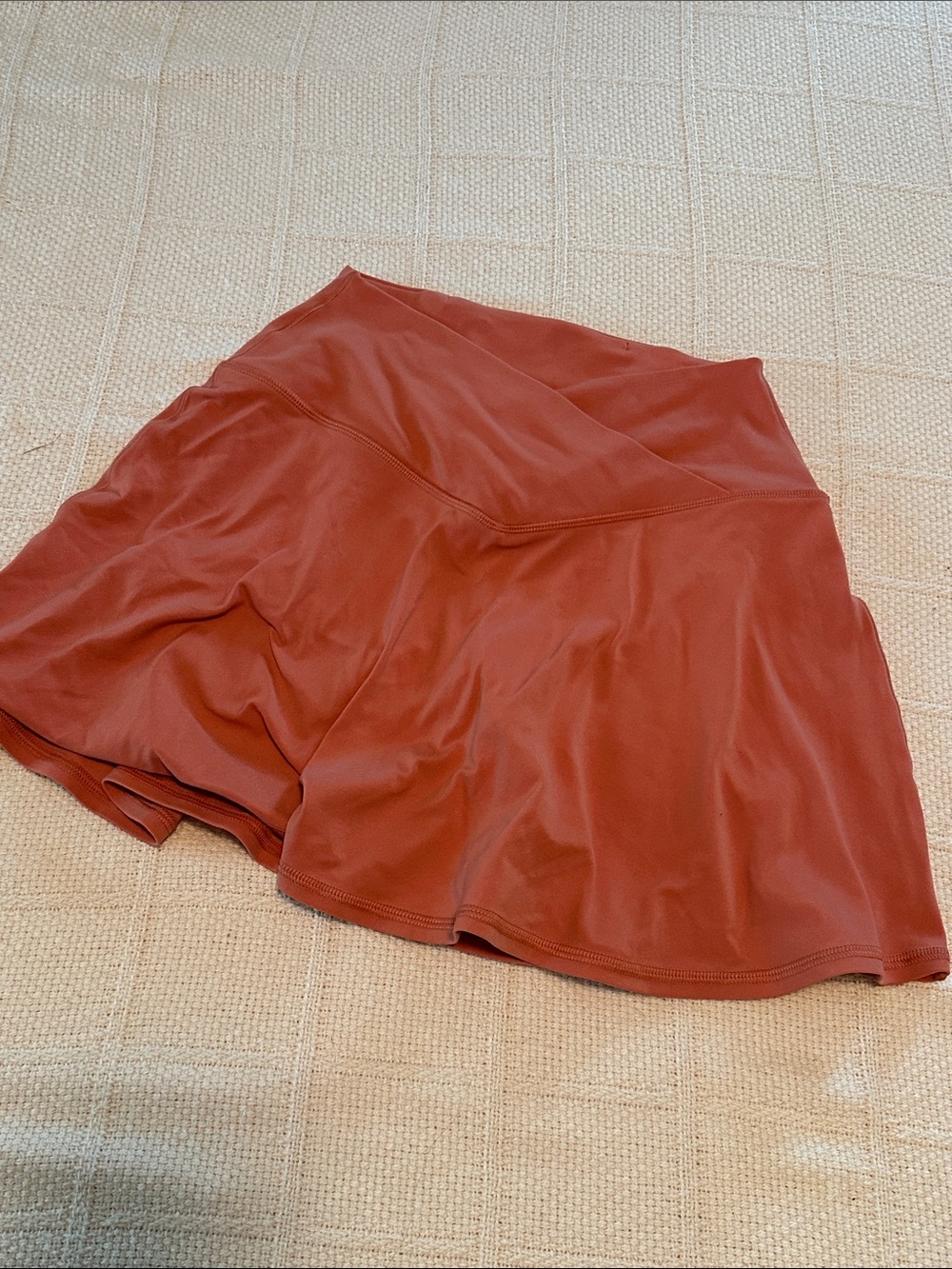 aerie Rust Orange Circle Skater Skirt